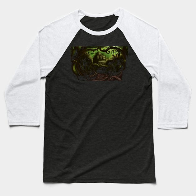 Dark ways Baseball T-Shirt by quajak